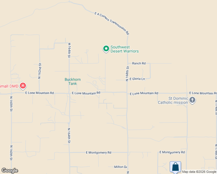 map of restaurants, bars, coffee shops, grocery stores, and more near 16648 East Lone Mountain Road in Scottsdale