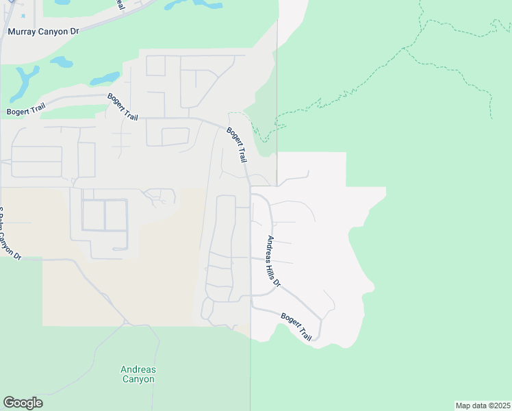 map of restaurants, bars, coffee shops, grocery stores, and more near 3355 Andreas Hills Drive in Palm Springs