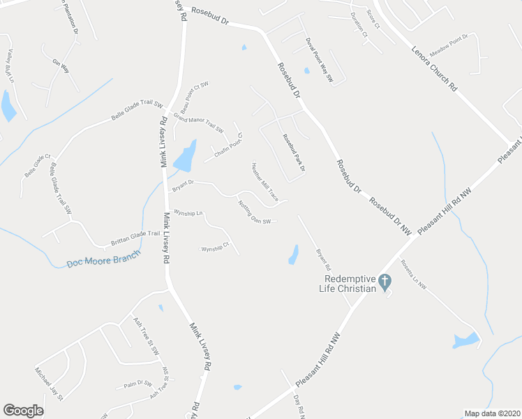 map of restaurants, bars, coffee shops, grocery stores, and more near 4913 Bryant Drive in Snellville