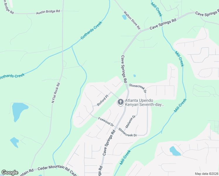 map of restaurants, bars, coffee shops, grocery stores, and more near 1058 Abercorn Way in Douglasville