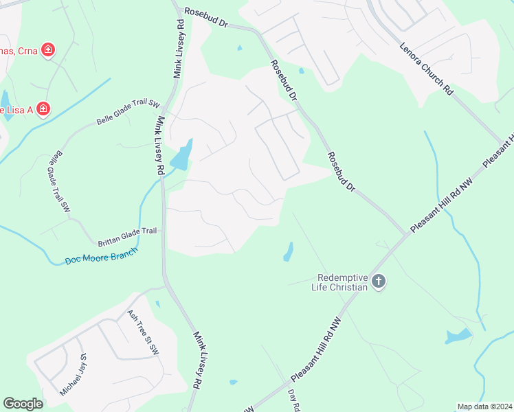 map of restaurants, bars, coffee shops, grocery stores, and more near 4913 Bryant Drive in Snellville