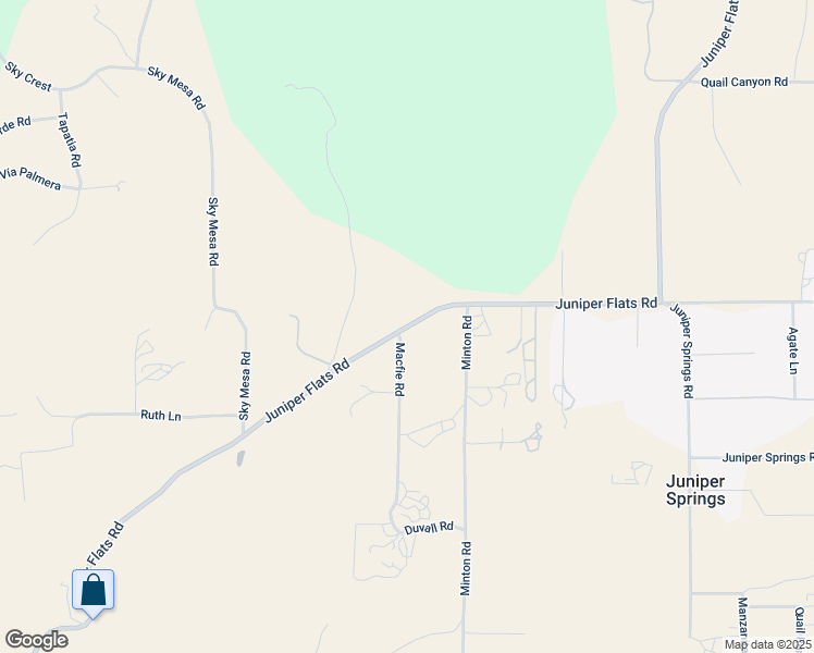 map of restaurants, bars, coffee shops, grocery stores, and more near Juniper Flats Road in Riverside County