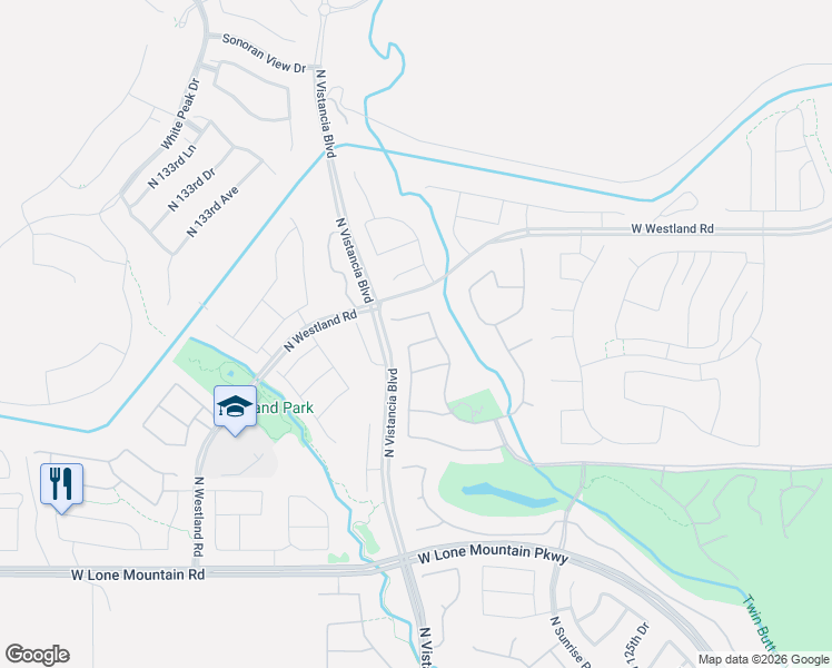 map of restaurants, bars, coffee shops, grocery stores, and more near 12833 West Forest Pleasant Place in Peoria