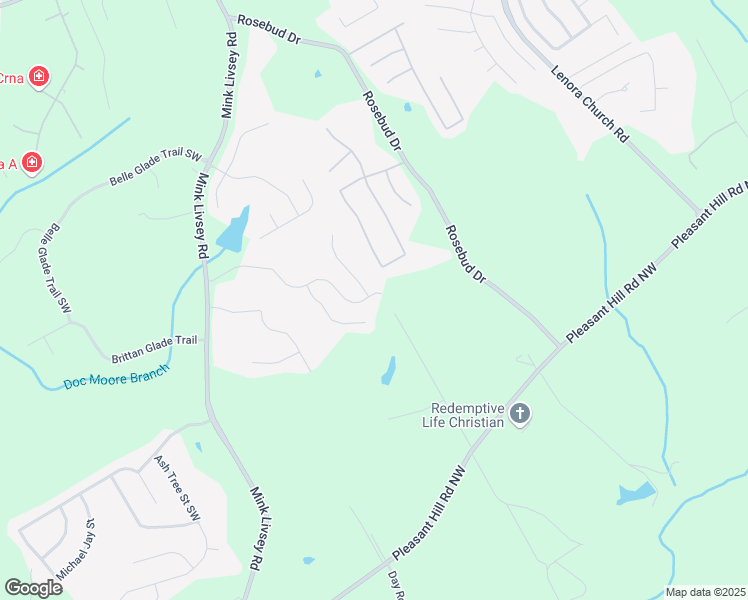 map of restaurants, bars, coffee shops, grocery stores, and more near 4943 Bryant Drive in Snellville
