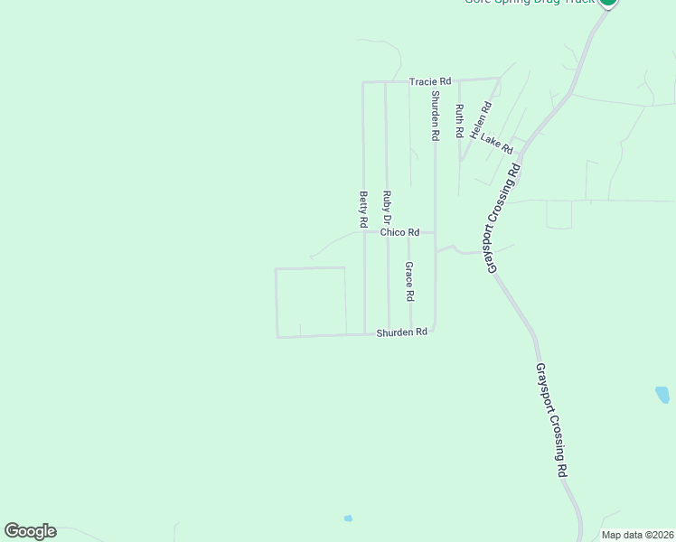 map of restaurants, bars, coffee shops, grocery stores, and more near 70 Shurden Road in Gore Springs