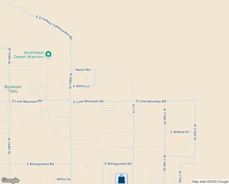 map of restaurants, bars, coffee shops, grocery stores, and more near 17100 East Lone Mountain Road in Scottsdale