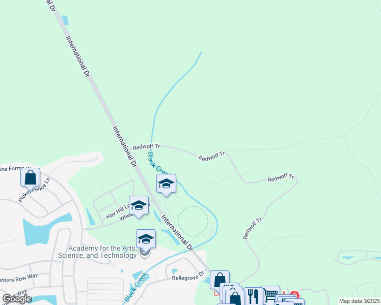 map of restaurants, bars, coffee shops, grocery stores, and more near 801 Redwolf Tr in Myrtle Beach