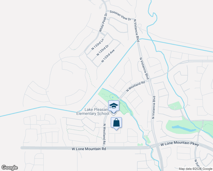 map of restaurants, bars, coffee shops, grocery stores, and more near 13257 West Copper Leaf Lane in Peoria