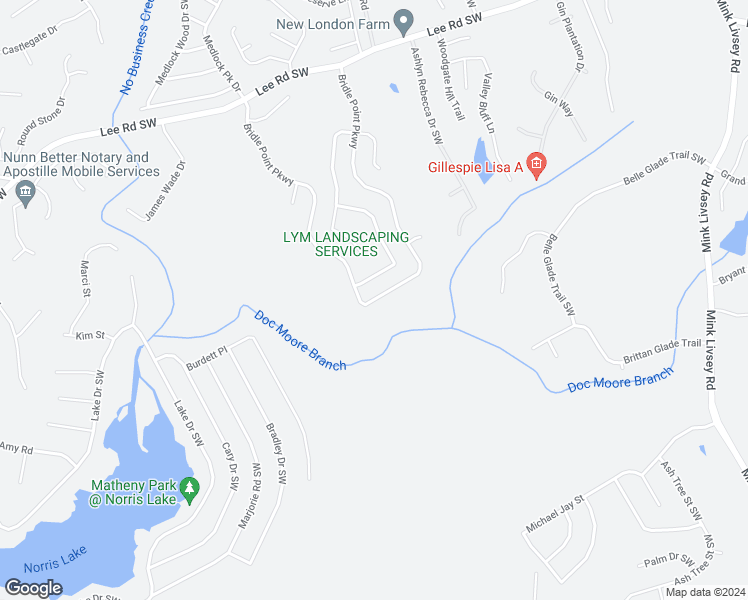 map of restaurants, bars, coffee shops, grocery stores, and more near 4870 Bridle Point Parkway in Snellville