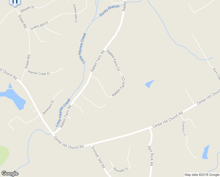 map of restaurants, bars, coffee shops, grocery stores, and more near 2310 Rabbit Farm Circle in Loganville