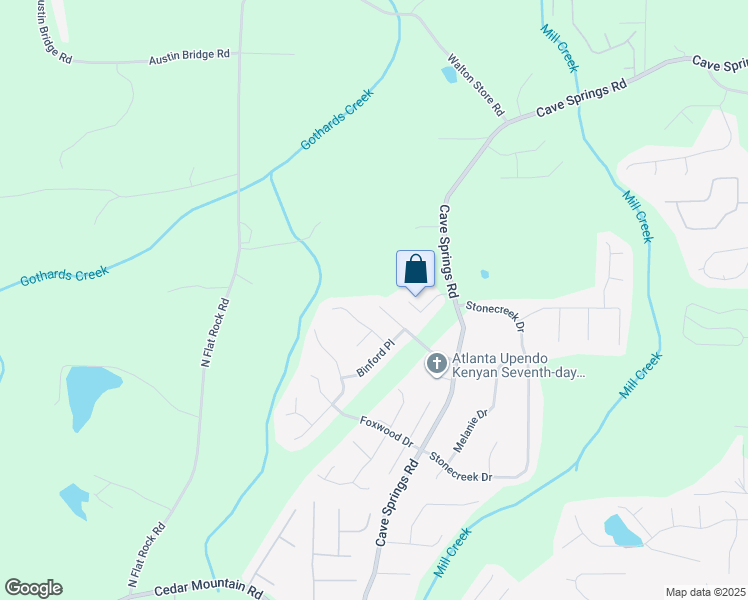 map of restaurants, bars, coffee shops, grocery stores, and more near 1072 Abercorn Way in Douglasville