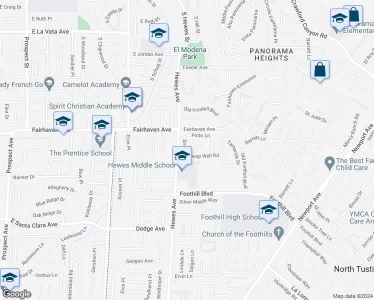 map of restaurants, bars, coffee shops, grocery stores, and more near 13092 Scott in Santa Ana