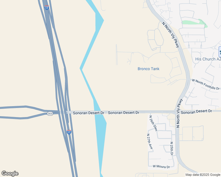 map of restaurants, bars, coffee shops, grocery stores, and more near Sonoran Desert Drive in Phoenix