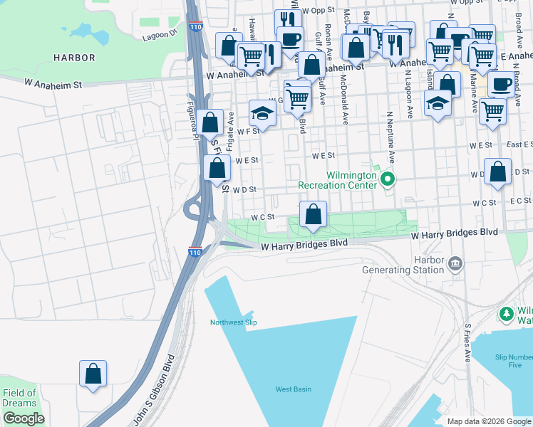 map of restaurants, bars, coffee shops, grocery stores, and more near 310 Hawaiian Avenue in Los Angeles