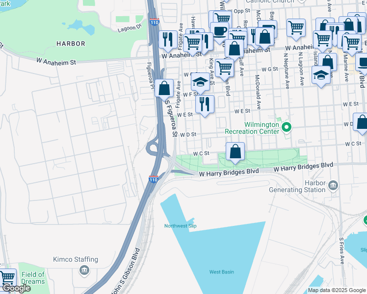 map of restaurants, bars, coffee shops, grocery stores, and more near 323 Mar Vista Avenue in Los Angeles