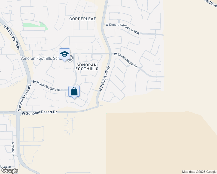 map of restaurants, bars, coffee shops, grocery stores, and more near 31613 North 19th Avenue in Phoenix
