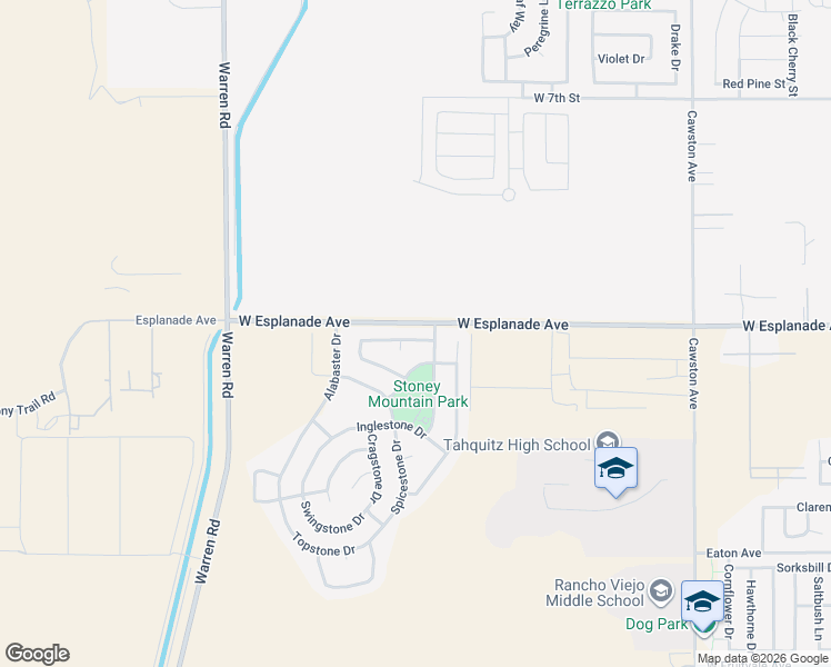 map of restaurants, bars, coffee shops, grocery stores, and more near 5140 Ravenstone Drive in Hemet