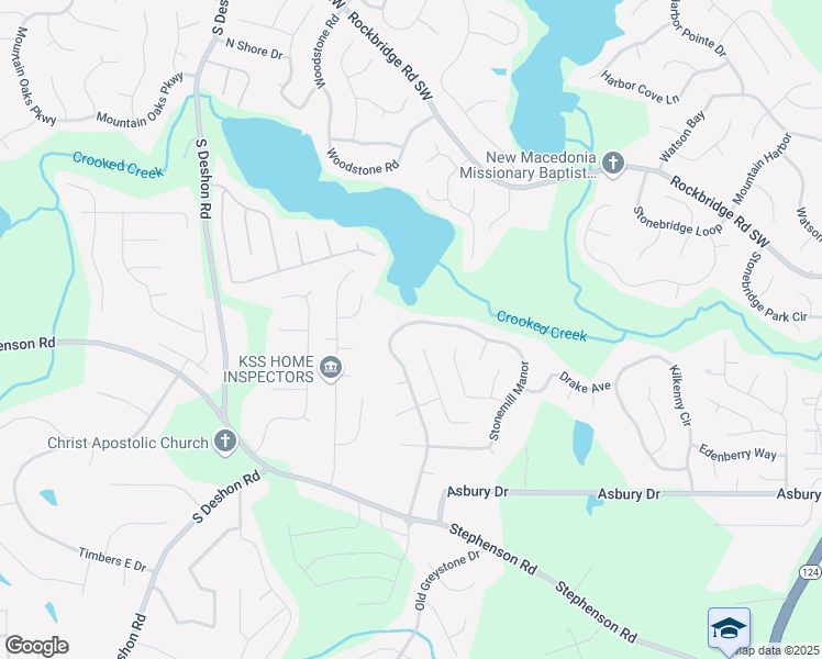 map of restaurants, bars, coffee shops, grocery stores, and more near 742 Stonemill Manor in Lithonia