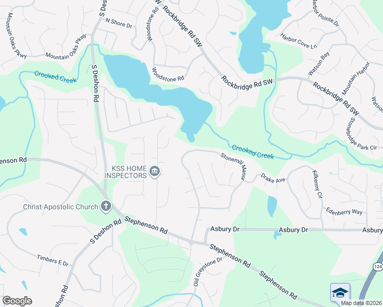 map of restaurants, bars, coffee shops, grocery stores, and more near 742 Stonemill Manor in Lithonia