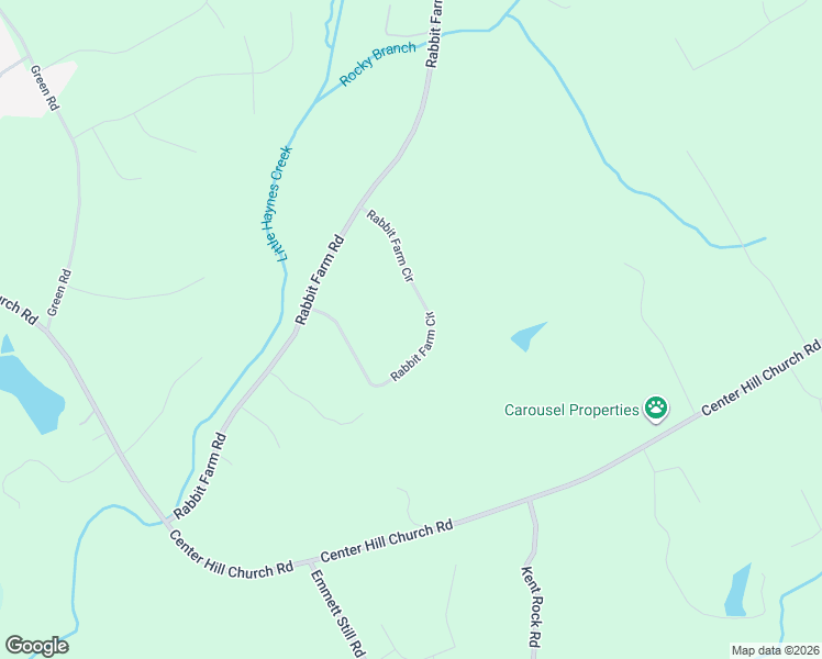 map of restaurants, bars, coffee shops, grocery stores, and more near 2330 Rabbit Farm Circle in Loganville