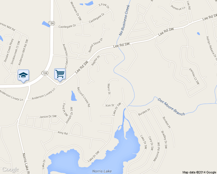 map of restaurants, bars, coffee shops, grocery stores, and more near 4311 Marci St in Snellville