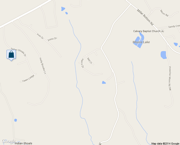 map of restaurants, bars, coffee shops, grocery stores, and more near 472 Harris Drive in Conyers