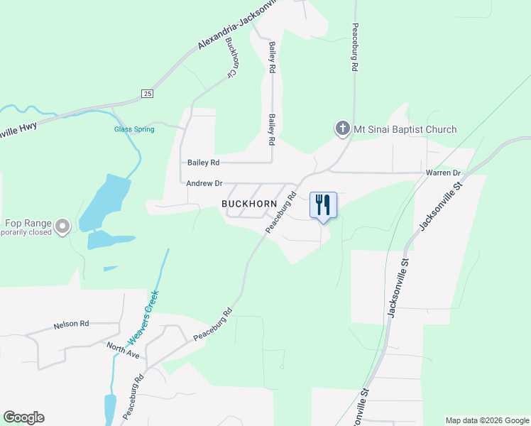 map of restaurants, bars, coffee shops, grocery stores, and more near 86 Wilson Way in Weaver