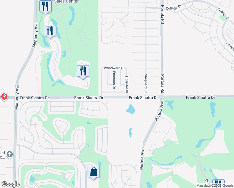 map of restaurants, bars, coffee shops, grocery stores, and more near 73581 Heatherwood Drive in Palm Desert