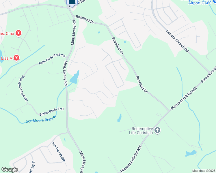 map of restaurants, bars, coffee shops, grocery stores, and more near 4831 Heather Mill Trace in Snellville
