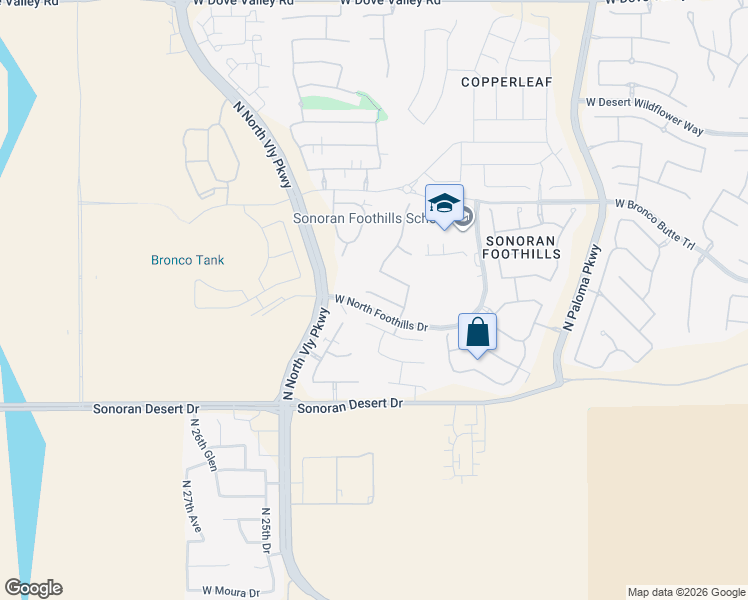 map of restaurants, bars, coffee shops, grocery stores, and more near 2313 West Forest Pleasant Place in Phoenix