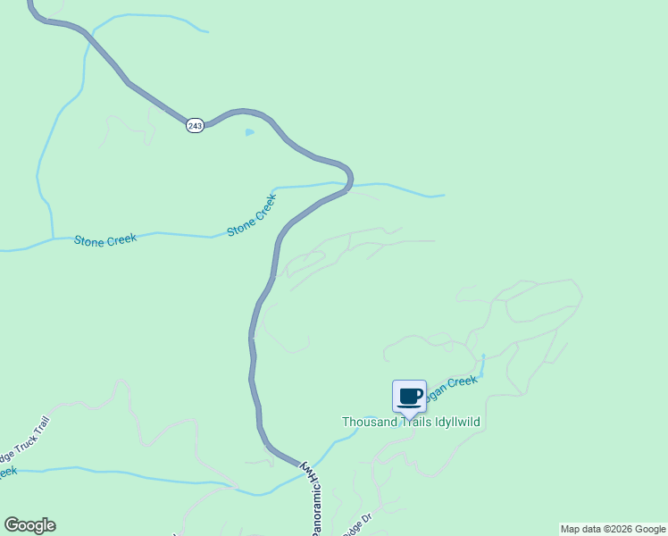 map of restaurants, bars, coffee shops, grocery stores, and more near 23971 Skyview Drive in Idyllwild-Pine Cove