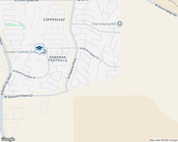 map of restaurants, bars, coffee shops, grocery stores, and more near 31623 North 17th Lane in Phoenix