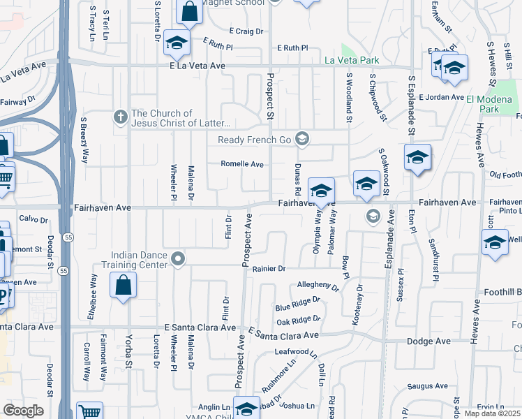 map of restaurants, bars, coffee shops, grocery stores, and more near 17972 Darmel Place in Santa Ana