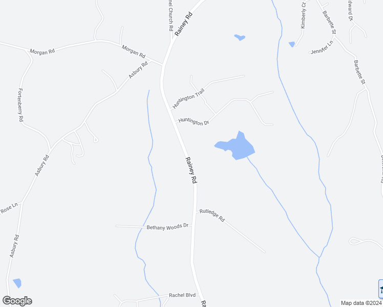 map of restaurants, bars, coffee shops, grocery stores, and more near 1437 Rainey Road in Temple