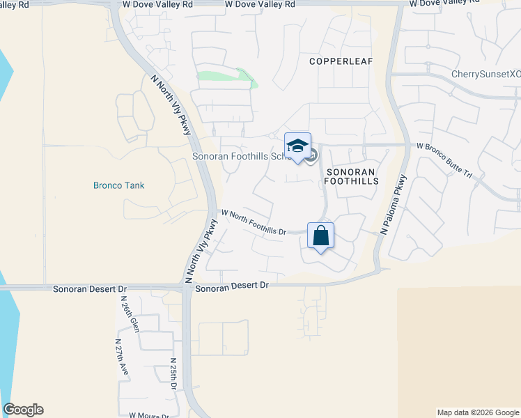 map of restaurants, bars, coffee shops, grocery stores, and more near 2209 West Forest Pleasant Place in Phoenix
