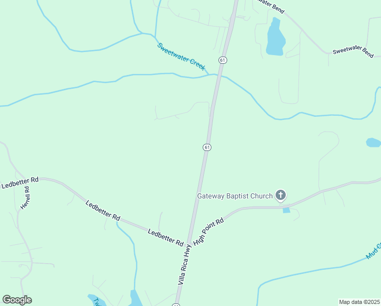 map of restaurants, bars, coffee shops, grocery stores, and more near 1385 Georgia 61 in Cartersville