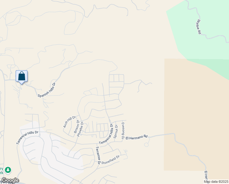 map of restaurants, bars, coffee shops, grocery stores, and more near 11920 Shadeland Drive in Temescal Valley