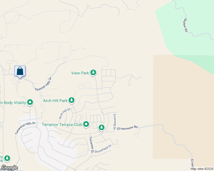 map of restaurants, bars, coffee shops, grocery stores, and more near 11920 Shadeland Drive in Temescal Valley