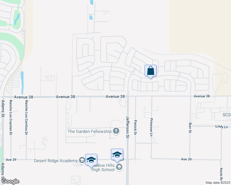 map of restaurants, bars, coffee shops, grocery stores, and more near 79899 Swansea Avenue in Indio