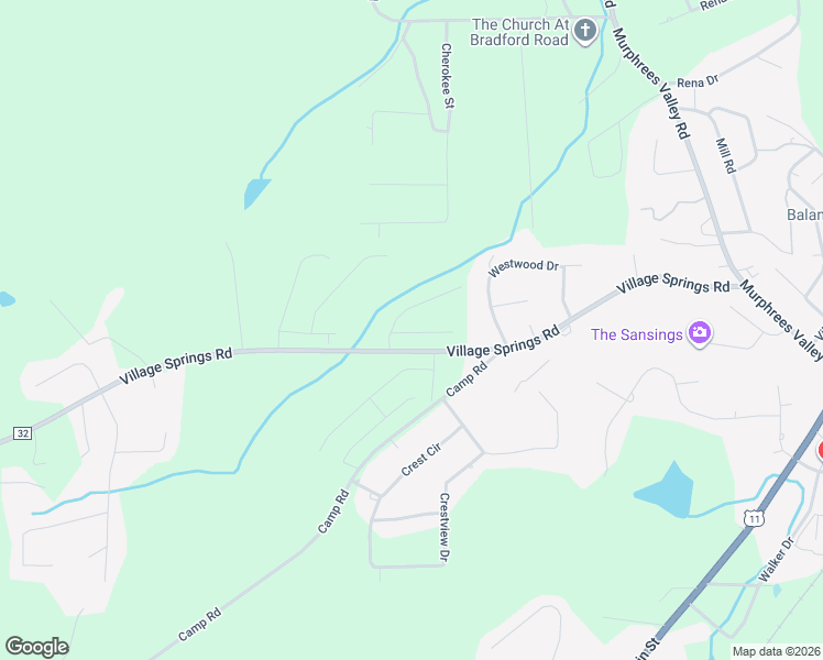 map of restaurants, bars, coffee shops, grocery stores, and more near in Springville