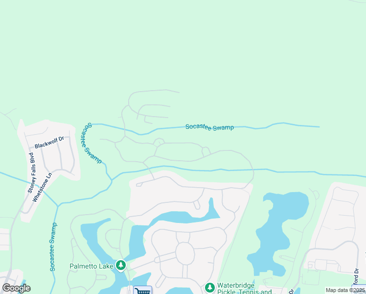 map of restaurants, bars, coffee shops, grocery stores, and more near Moss Bridge Ln in Myrtle Beach
