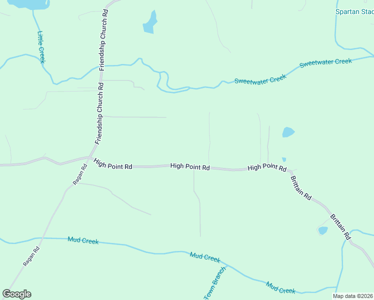 map of restaurants, bars, coffee shops, grocery stores, and more near 8484 High Point Road in Douglasville