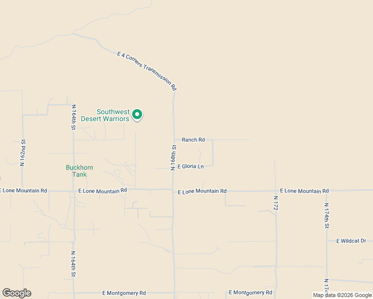map of restaurants, bars, coffee shops, grocery stores, and more near 37005 North 168th Street in Rio Verde