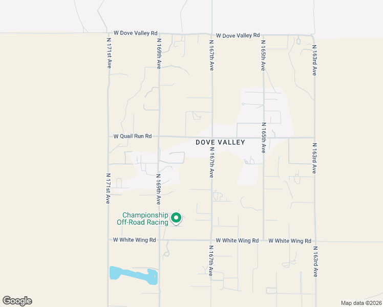 map of restaurants, bars, coffee shops, grocery stores, and more near 32120 North 167th Avenue in Surprise