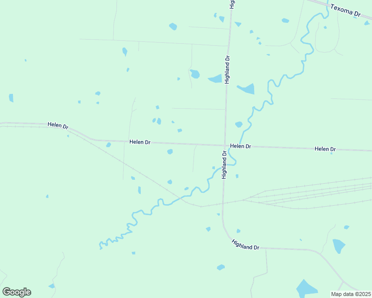 map of restaurants, bars, coffee shops, grocery stores, and more near 5650 Helen Drive in Denison