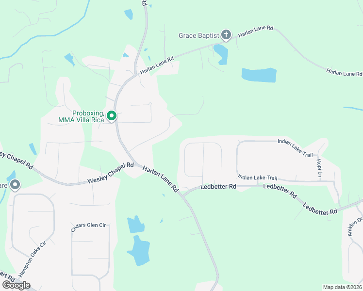 map of restaurants, bars, coffee shops, grocery stores, and more near 120 Cliff Court in Villa Rica