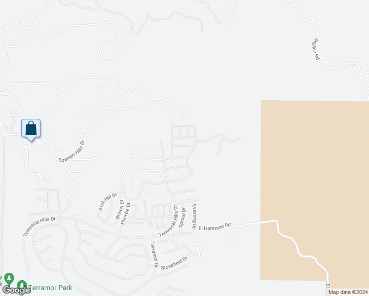 map of restaurants, bars, coffee shops, grocery stores, and more near 11943 Greenpeak Street in Temescal Valley