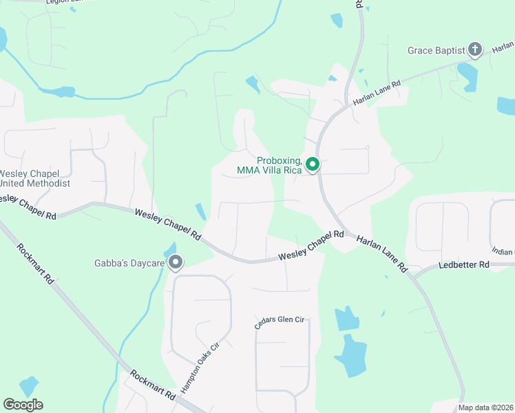 map of restaurants, bars, coffee shops, grocery stores, and more near 213 Cornell Court in Villa Rica