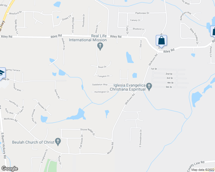 map of restaurants, bars, coffee shops, grocery stores, and more near 3397 Saddleton Way in Douglasville