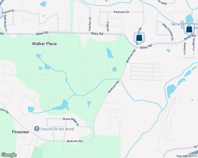 map of restaurants, bars, coffee shops, grocery stores, and more near 3357 Saddleton Way in Douglasville